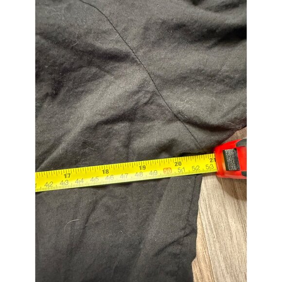 CG Sport Black XL Embroidered Peasant Top & Smocked lace Hem Peplum Whimsigoth - Picture 8 of 9